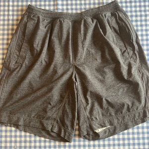 Gray Lined Lululemon Athletic Shorts